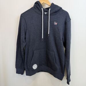 New Goat USA Hoodie XS Navy Blue Hooded Sweatshirt Soft Streetwear Patriotic